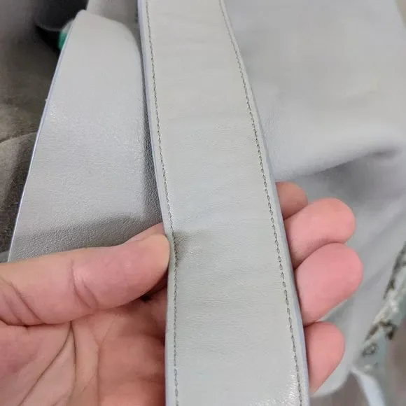 All Saints Paradise North South Leather tote  blue - Picture 10 of 13